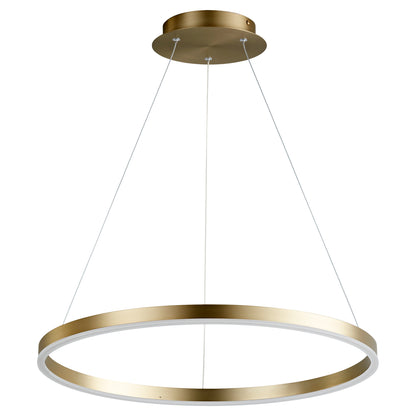 Oxygen Circulo 3-64-40 Pendants - Aged Brass