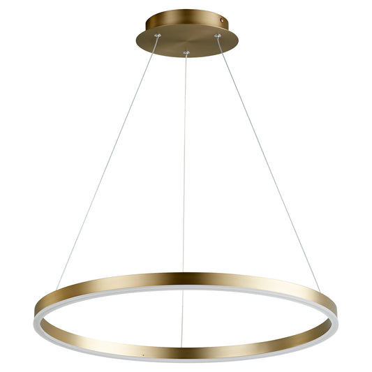 Oxygen Circulo 3-64-40 Pendants - Aged Brass