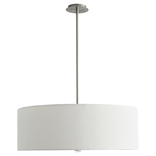 Oxygen Echo 3-640-24 Pendants - Satin Nickel W/ White Grass