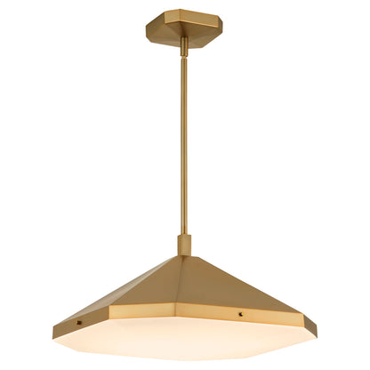 Oxygen Lighting Tempe 3-643-56 Pendant, UL Damp Rated, Brushed Brass
