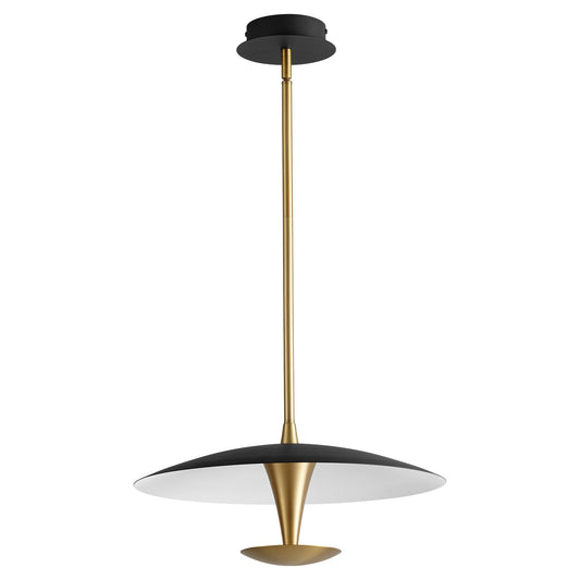 Oxygen Spacely 3-646-1540 Pendants - Black W/ Aged Brass