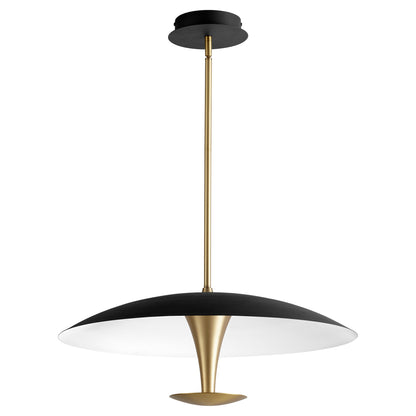 Oxygen Spacely 3-647-1540 Pendants - Black W/ Aged Brass