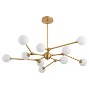 Oxygen Lighting 3-647-56 Chandelier, UL Damp Rated, Brushed Brass