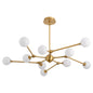 Oxygen Lighting 3-647-56 Chandelier, UL Damp Rated, Brushed Brass