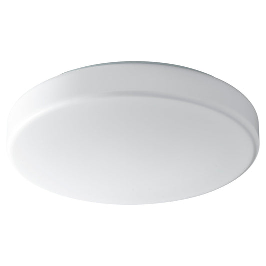 Oxygen Lighting 3-649-40 Ceiling Mount Light Fixture, UL Damp Rated, Matte White Acrylic