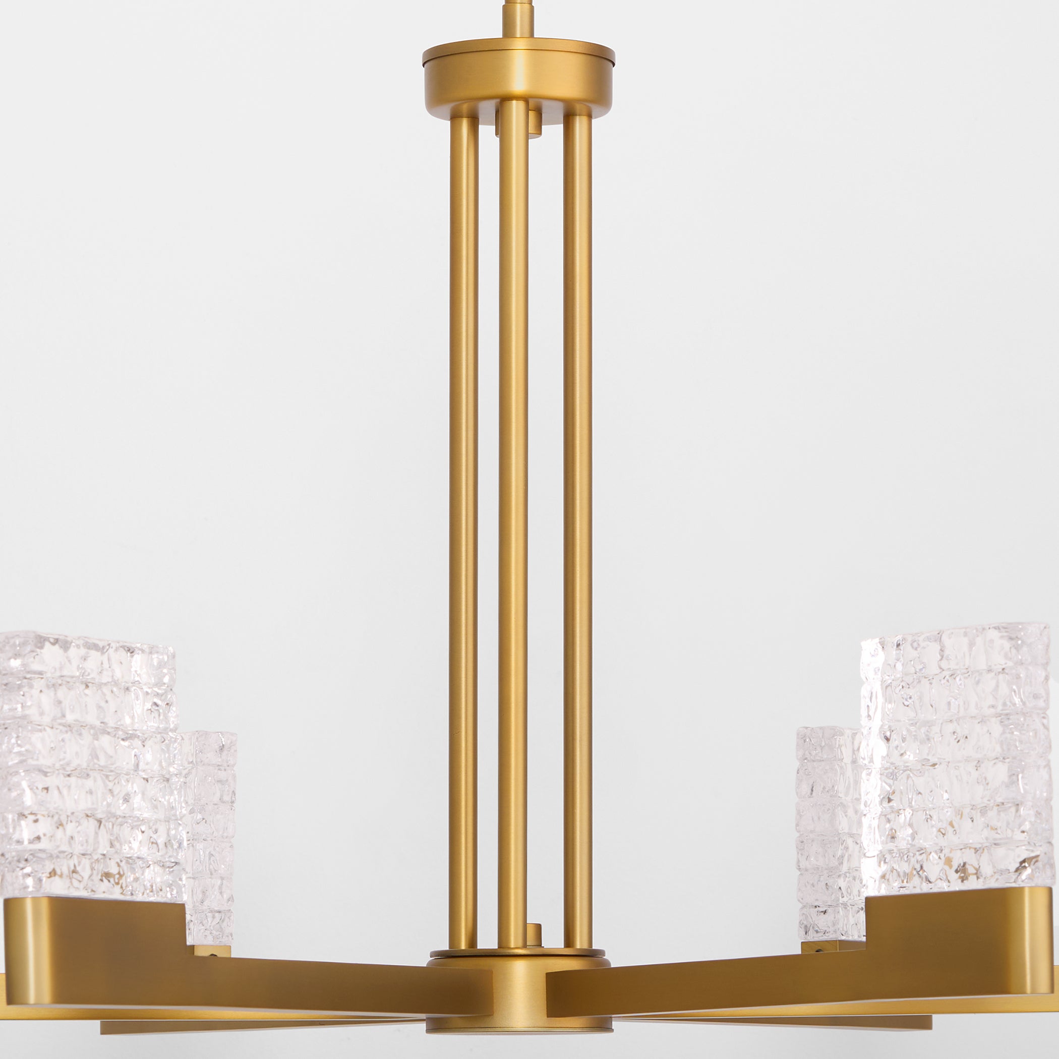 Oxygen Lighting 3-650-56 Chandelier, UL Damp Rated, Brushed Brass