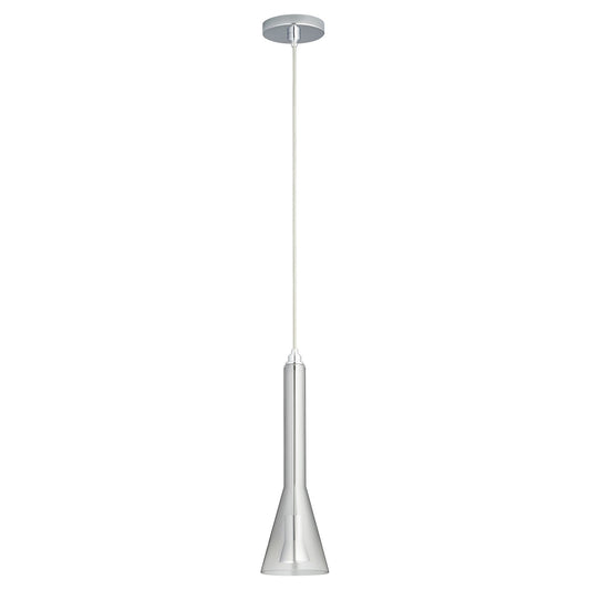 Oxygen Lighting 3-652-27 Pendant Light Fixture, UL Damp Rated, Polished Chrome