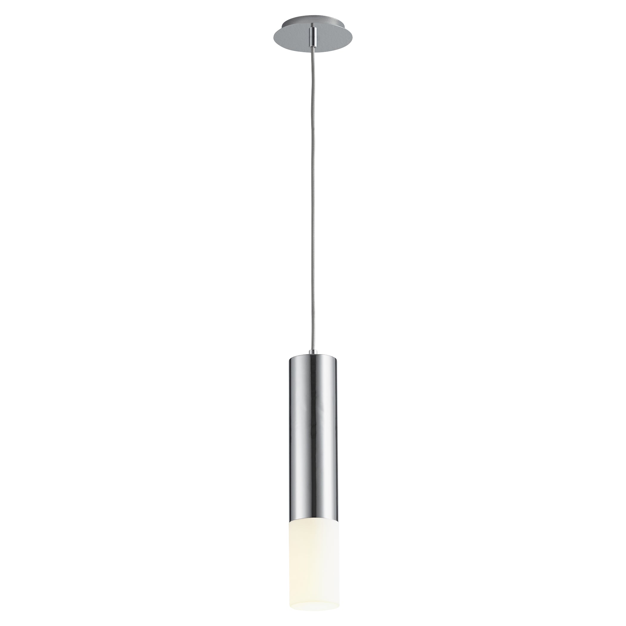 Oxygen Pilar 3-654-14 Large Pendant with Acrylic Lens 3000K Modern - Polished Chrome