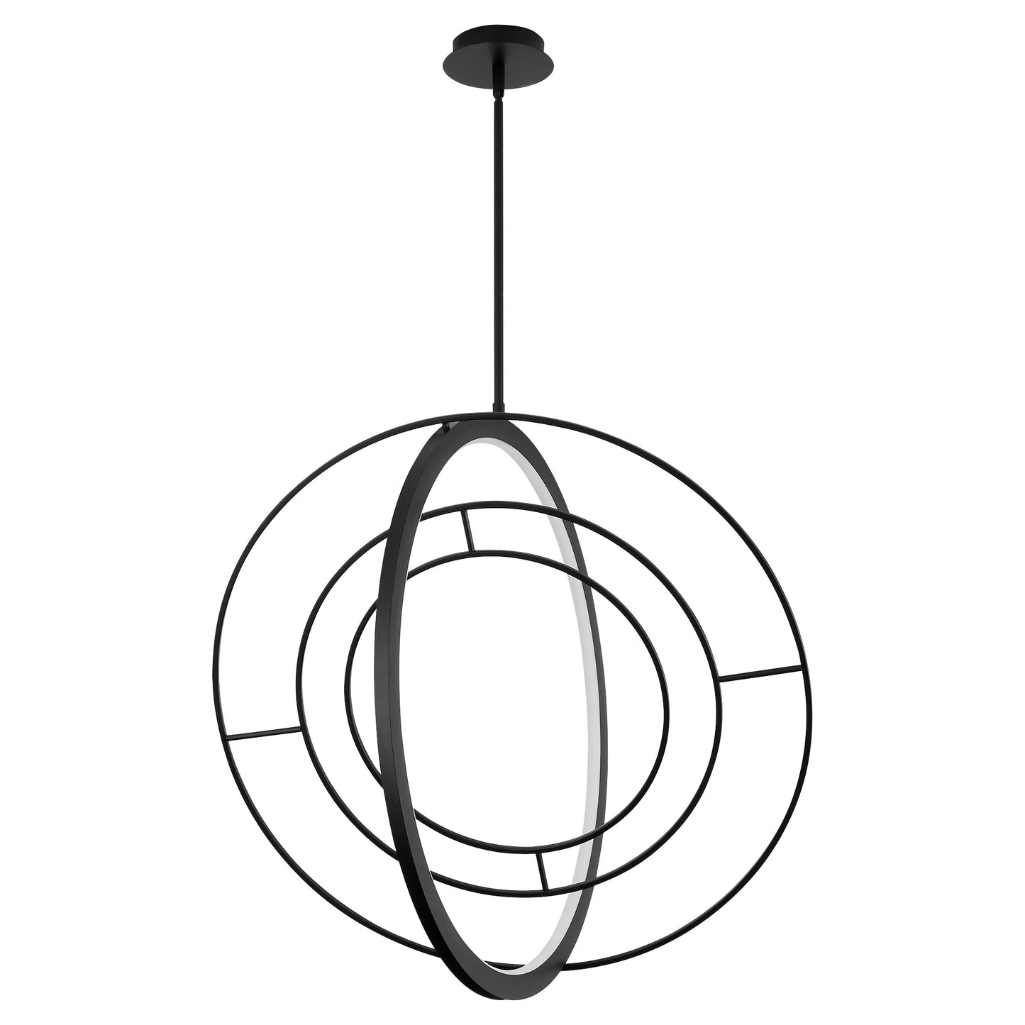 Oxygen Lighting Gallilei 3-658-15 Pendant, UL Damp Rated, Black