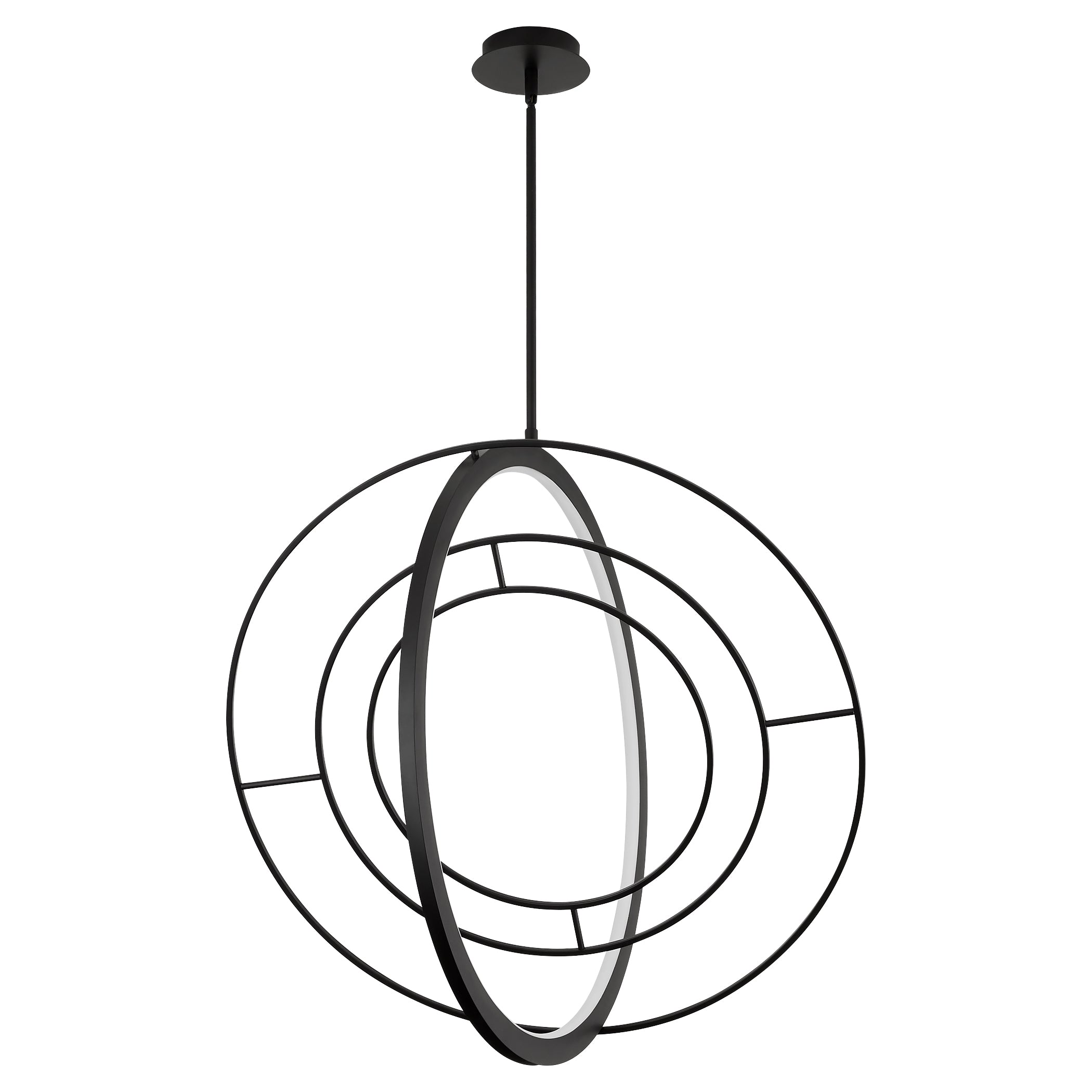 Oxygen Lighting Gallilei 3-658-15 Pendant, UL Damp Rated, Black