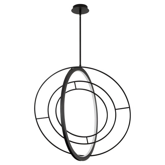 Oxygen Lighting Gallilei 3-658-15 Pendant, UL Damp Rated, Black