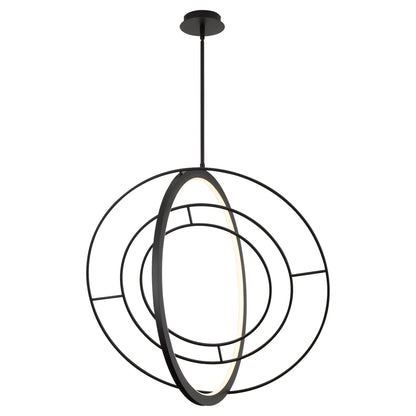 Oxygen Lighting Gallilei 3-658-15 Pendant, UL Damp Rated, Black