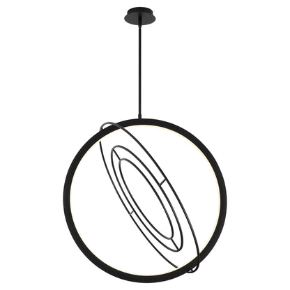 Oxygen Lighting Gallilei 3-658-15 Pendant, UL Damp Rated, Black