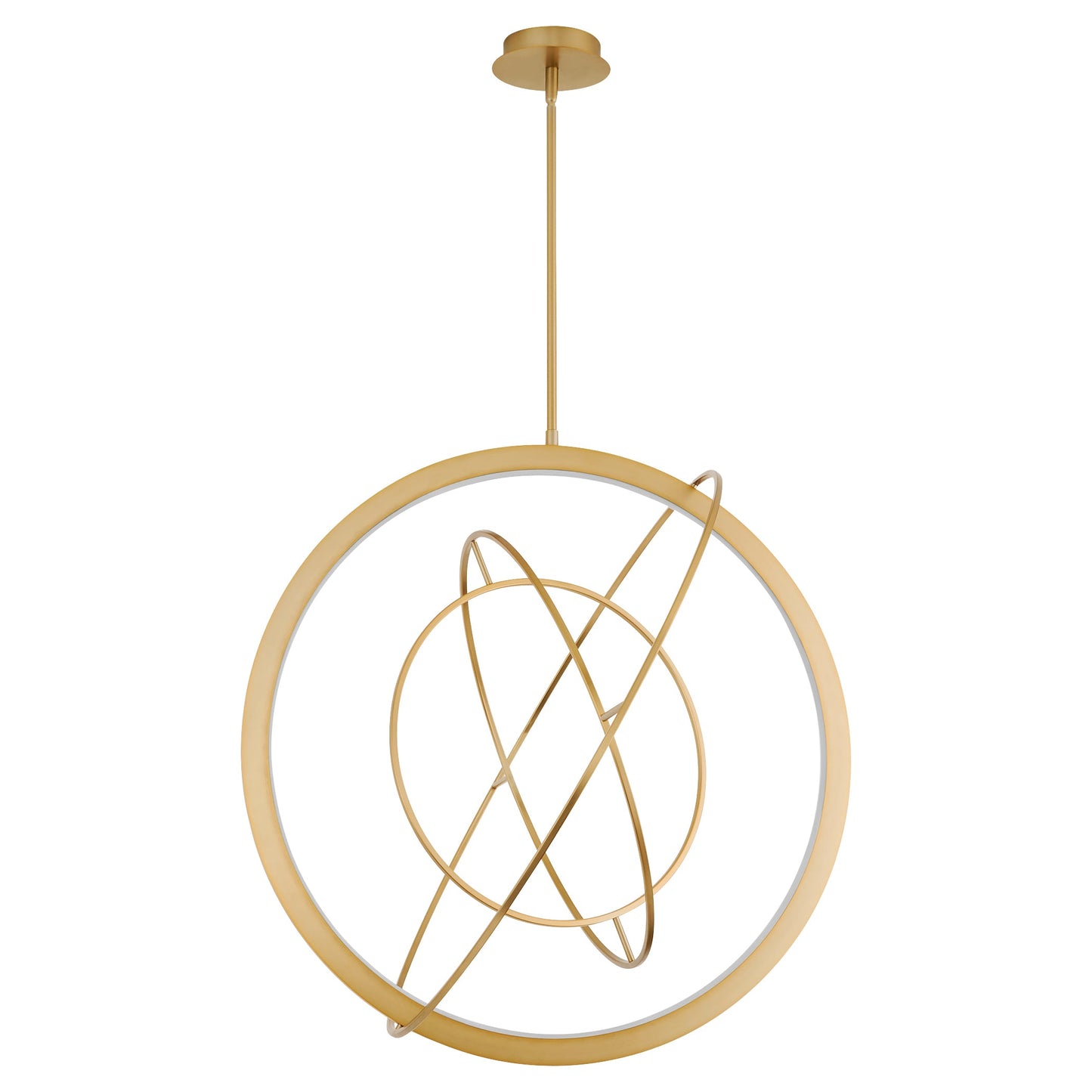 Oxygen Lighting 3-658-40 Pendant, UL Damp Rated, Aged Brass
