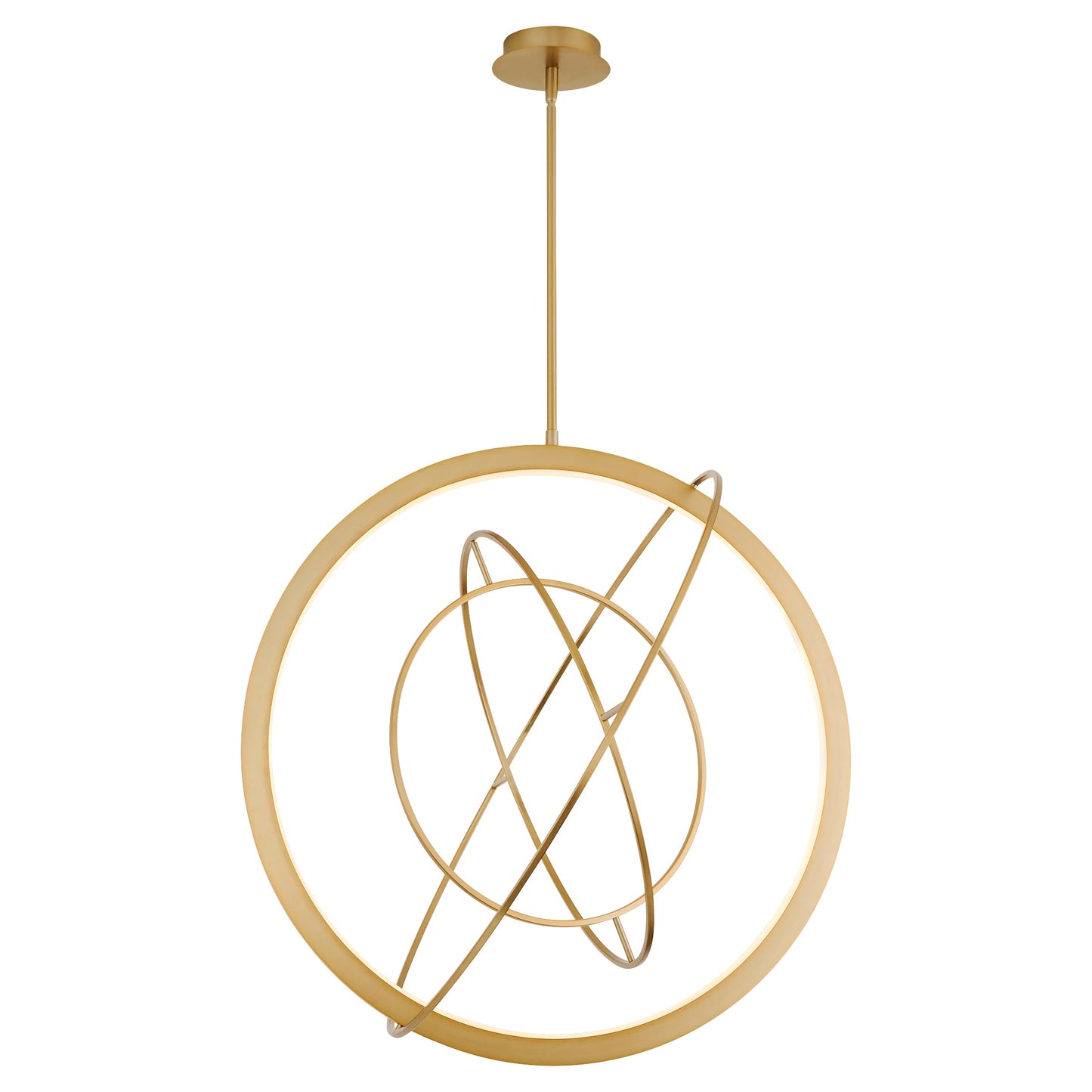 Oxygen Lighting 3-658-40 Pendant, UL Damp Rated, Aged Brass