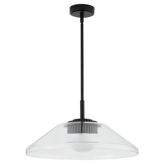 Oxygen Lighting Eros 3-659-15 Pendant, UL Damp Rated, Black