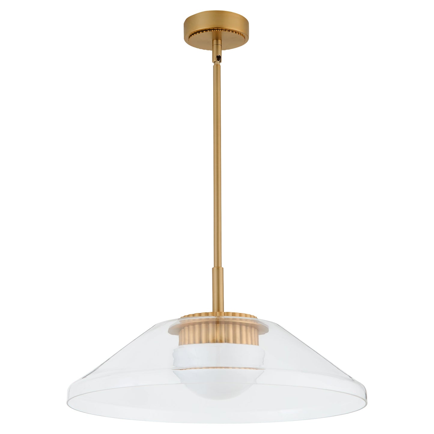 Oxygen Lighting Eros 3-659-56 Pendant, UL Damp Rated, Brushed Brass