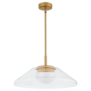 Oxygen Lighting Eros 3-659-56 Pendant, UL Damp Rated, Brushed Brass