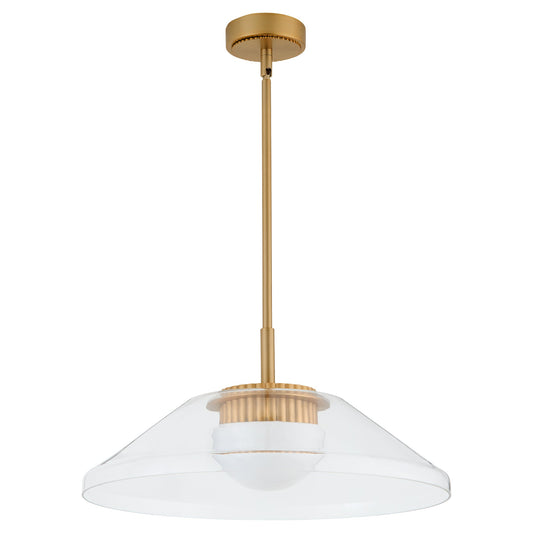 Oxygen Lighting Eros 3-659-56 Pendant, UL Damp Rated, Brushed Brass