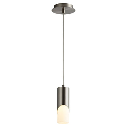 Oxygen Lighting 3-667-40 Pendant, UL Damp Rated, Satin Nickel, Modern LED Ellipse