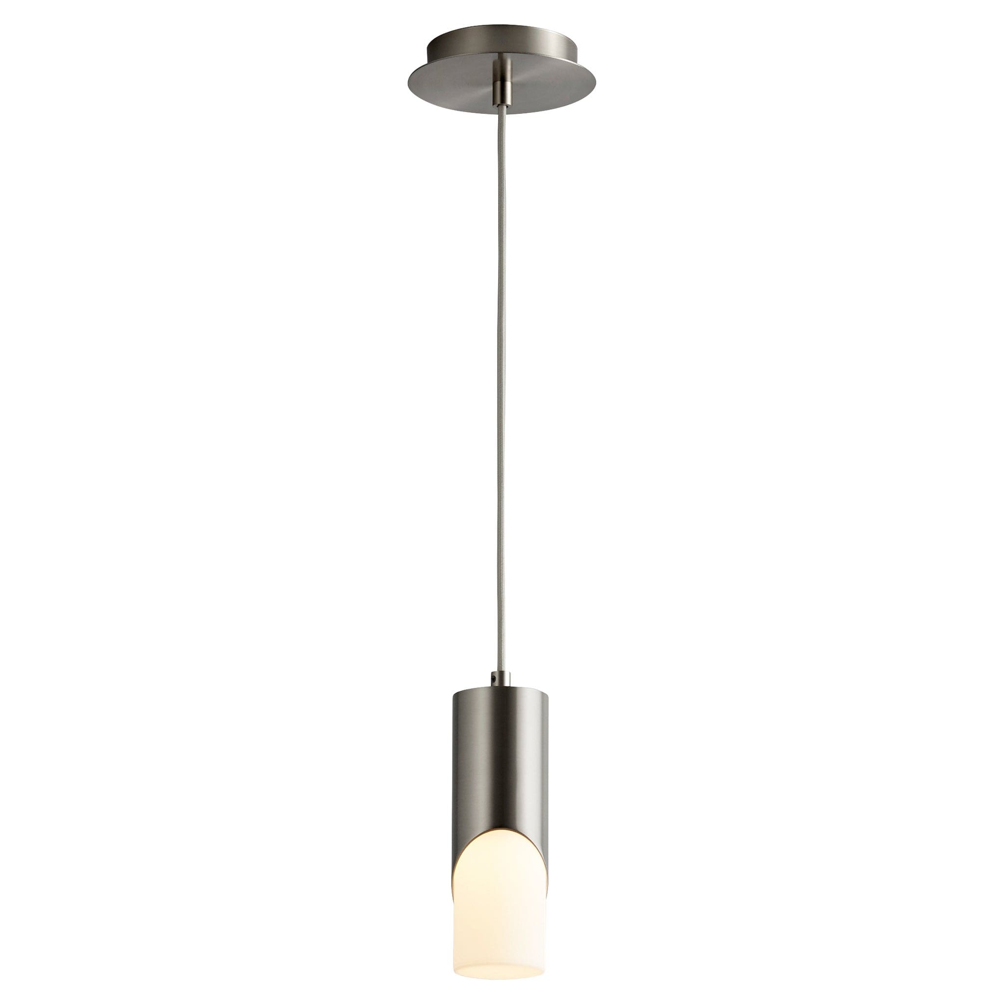 Oxygen Lighting 3-667-40 Pendant, UL Damp Rated, Satin Nickel