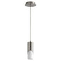 Oxygen Lighting 3-667-40 Pendant, UL Damp Rated, Satin Nickel, Modern LED Ellipse