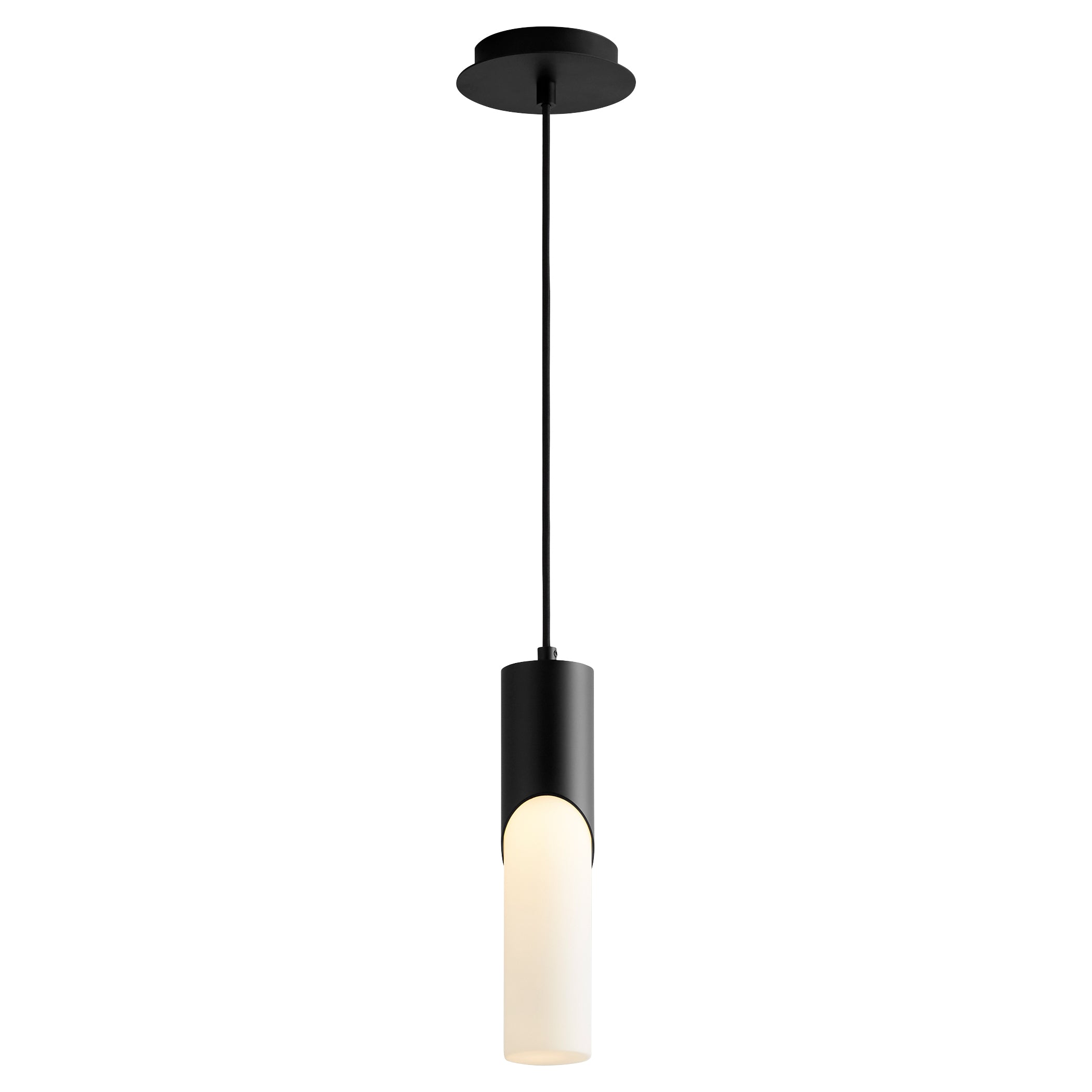Oxygen Ellipse 3-668-115 Pendants - Black  13" Glass Modern Design