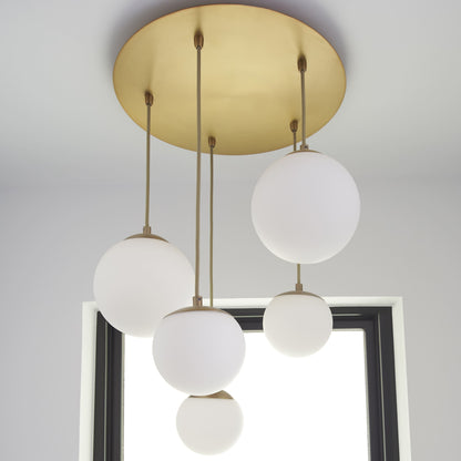 Oxygen Lighting 3-673-27 Pendant Light Fixture, UL Damp Rated, Aged Brass