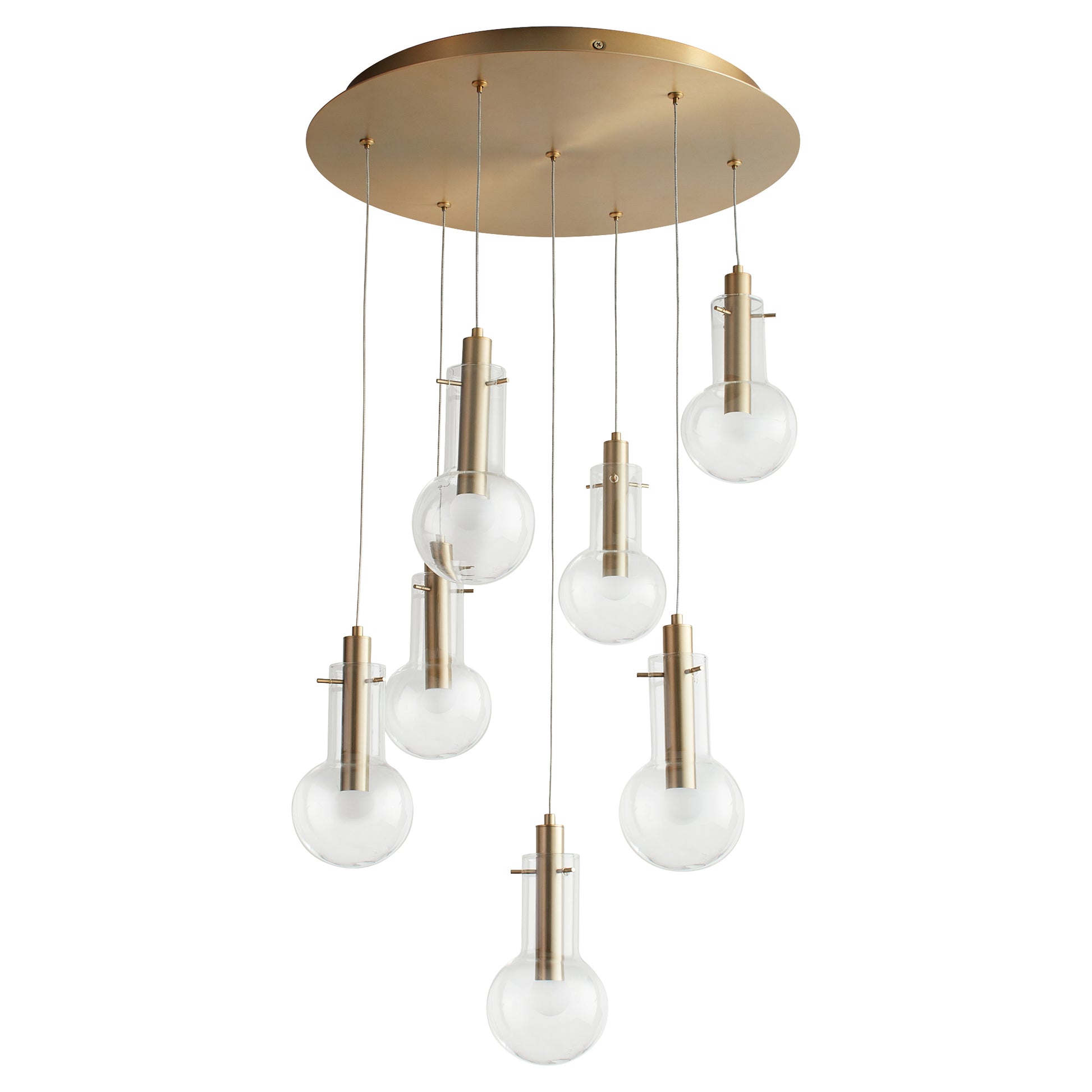 Oxygen Primo 3-674-40 Pendants - Aged Brass