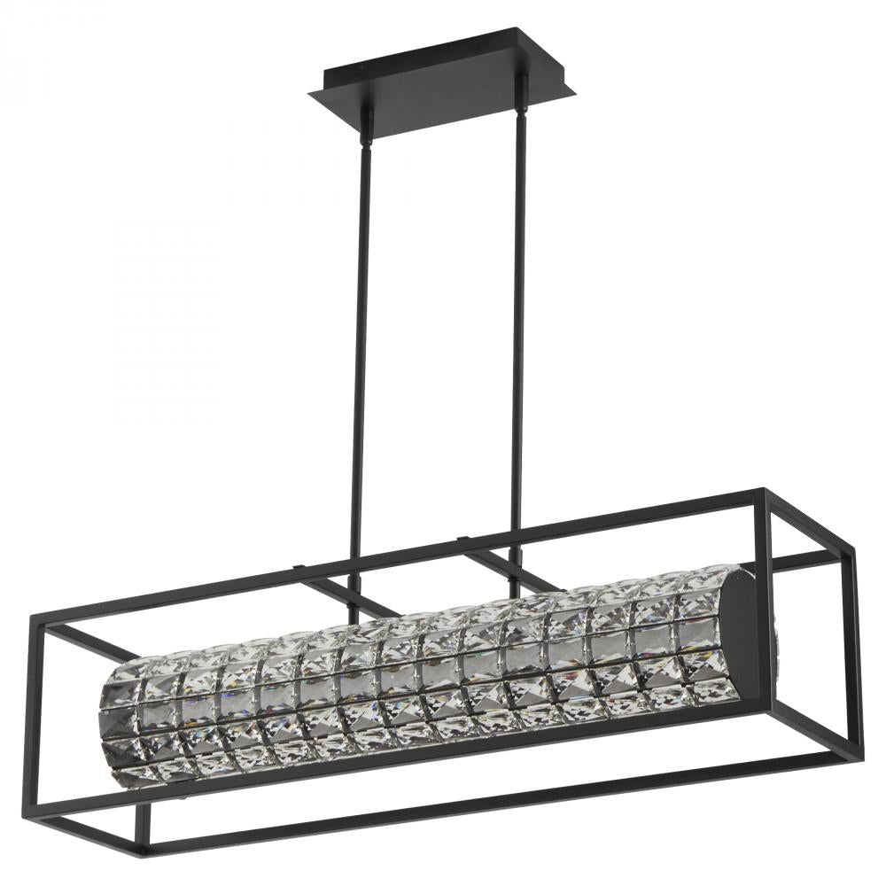 Oxygen Lighting ELAN 3-676-15 Linear Pendant Light Fixture 36 inch CCT Selectable - Black