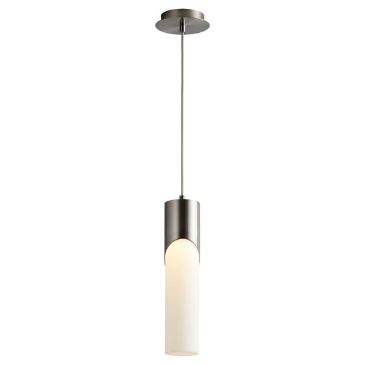 Oxygen Lighting 3-678-40 Pendant Light Fixture, UL Damp Rated, Satin Nickel