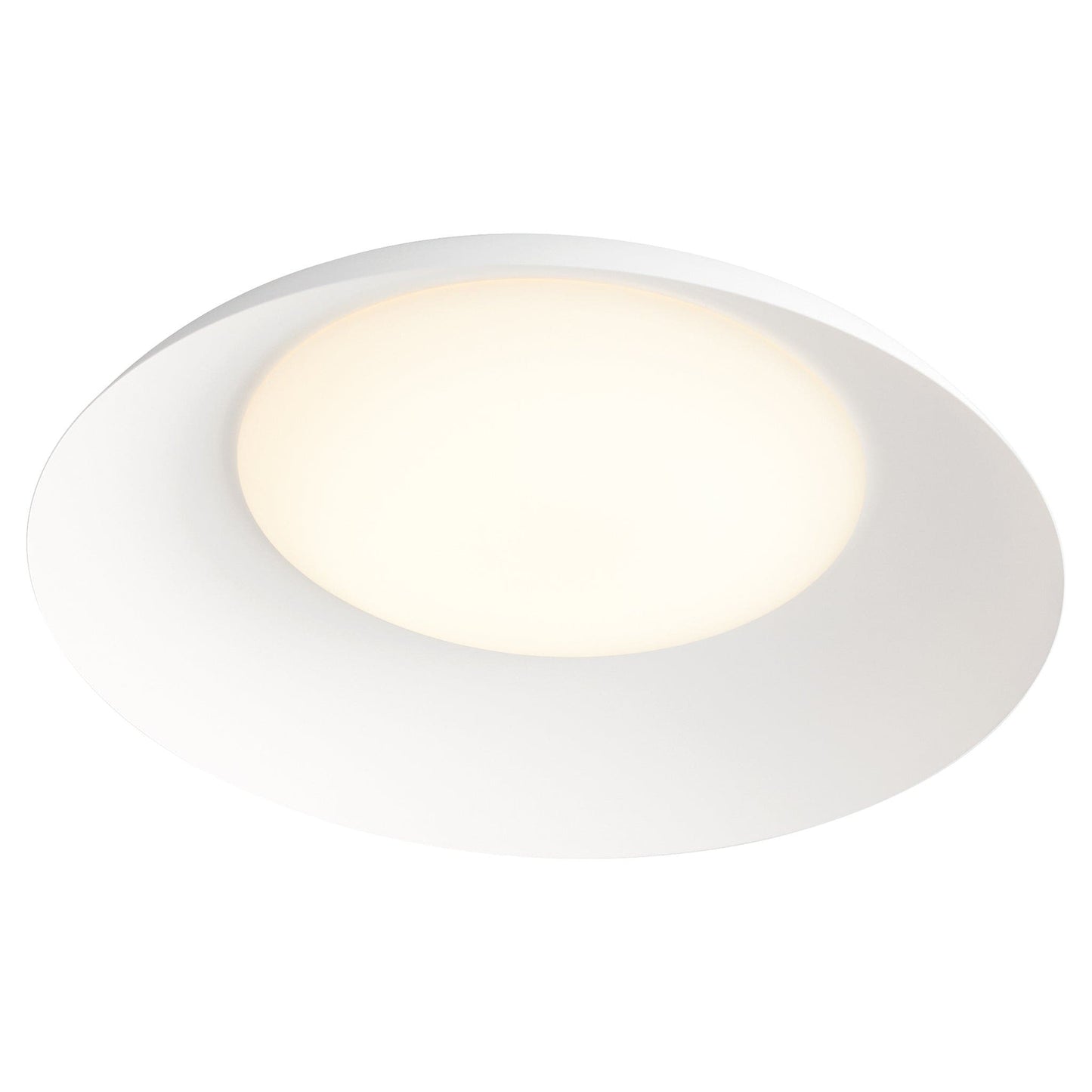 Oxygen Bongo 3-679-6 Flush Ceiling Mount 20 Inch Light Fixture Modern - White