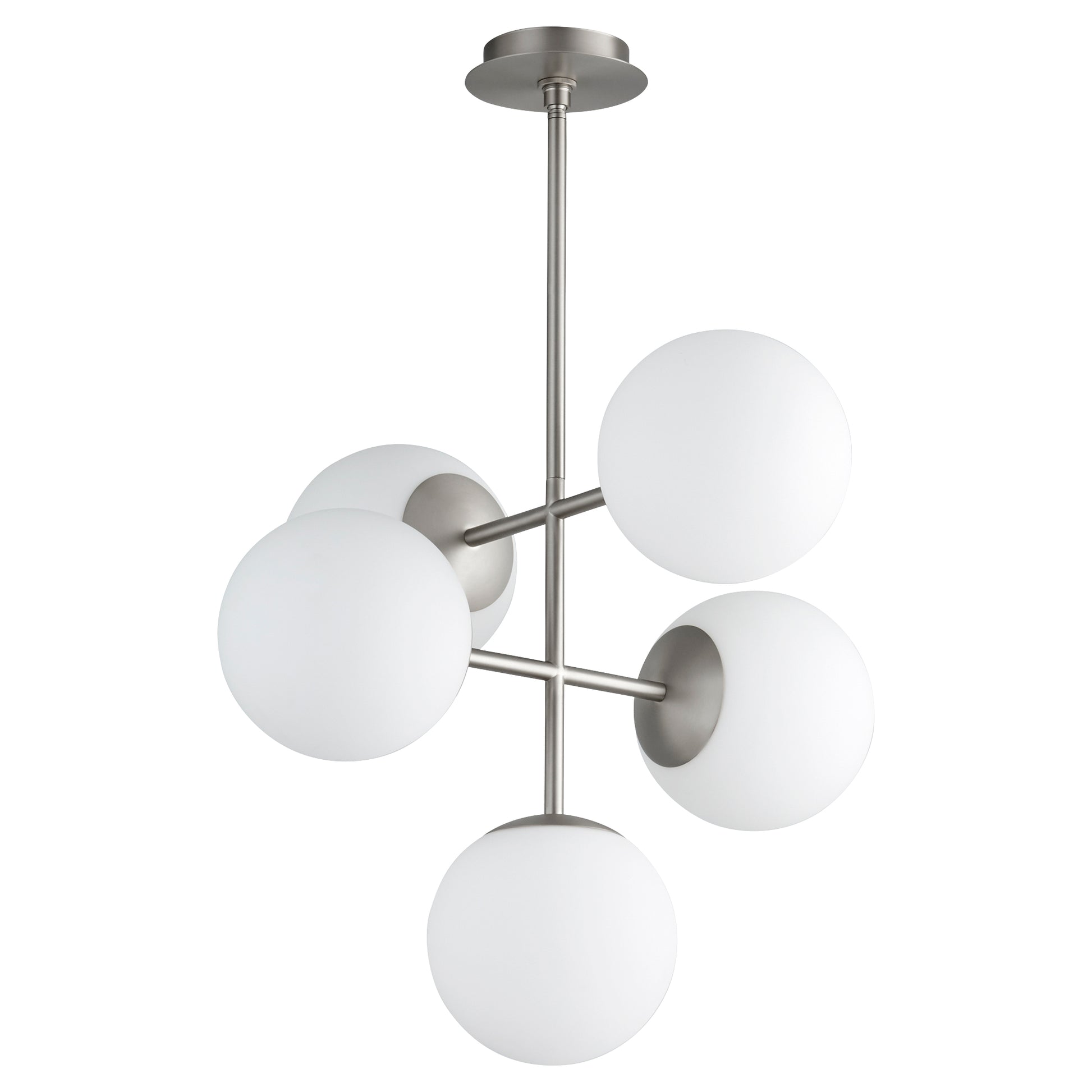 Oxygen Nebula 3-681-24 Chandeliers - Satin Nickel