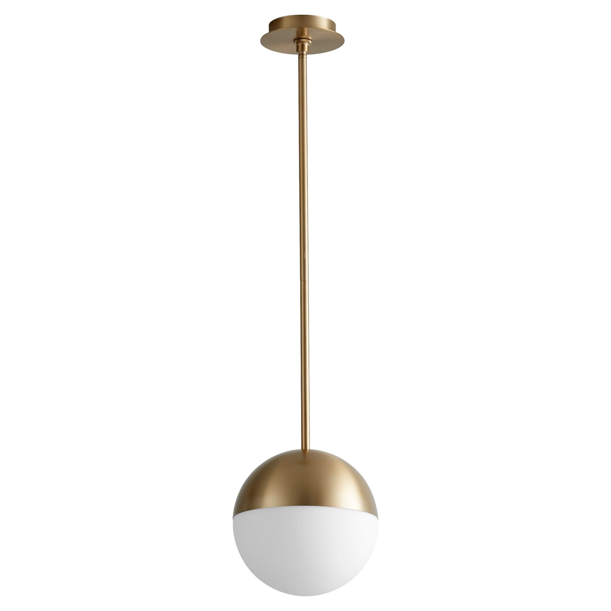 Oxygen Lighting 3-6902-3540 Pendant, Modern LED, Aged Brass