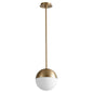 Oxygen Lighting 3-6902-3540 Pendant, Modern LED, Aged Brass