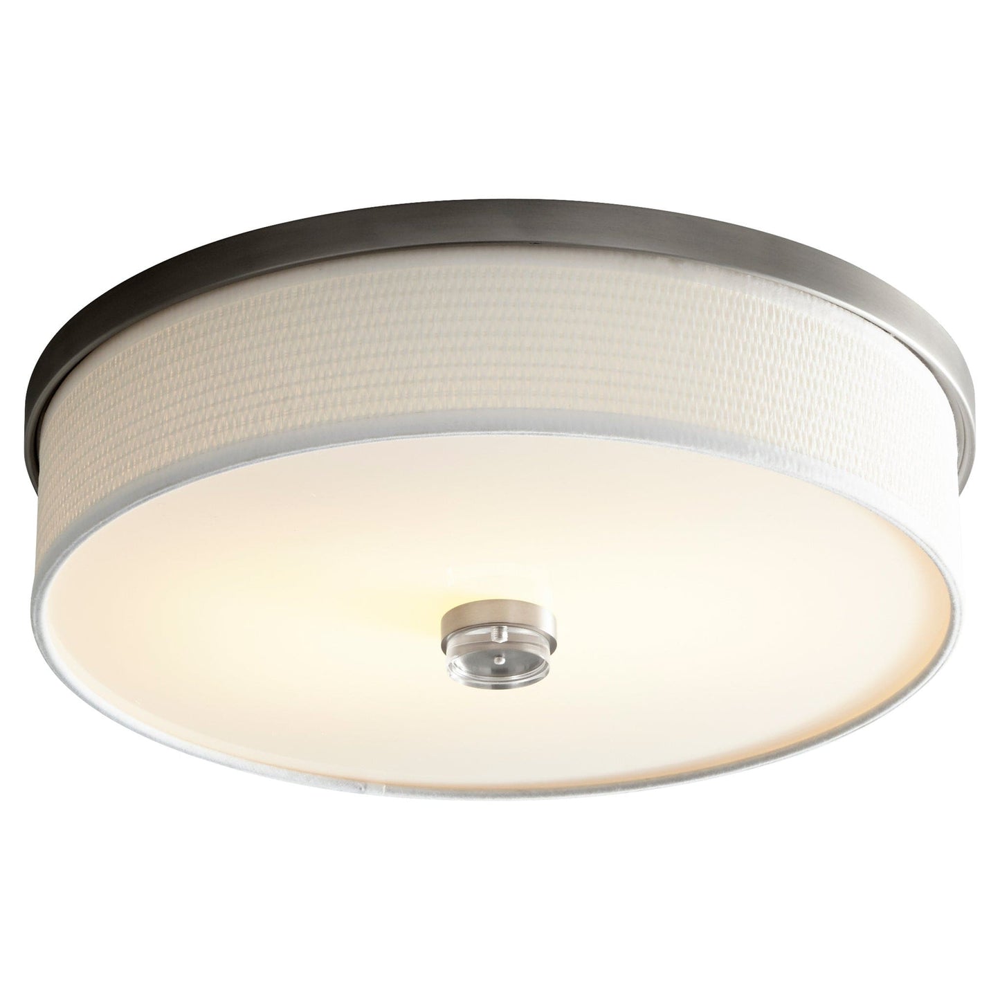 Oxygen Lighting 3-694-40 Ceiling Mount Fixture, UL Damp Rated, Satin Nickel