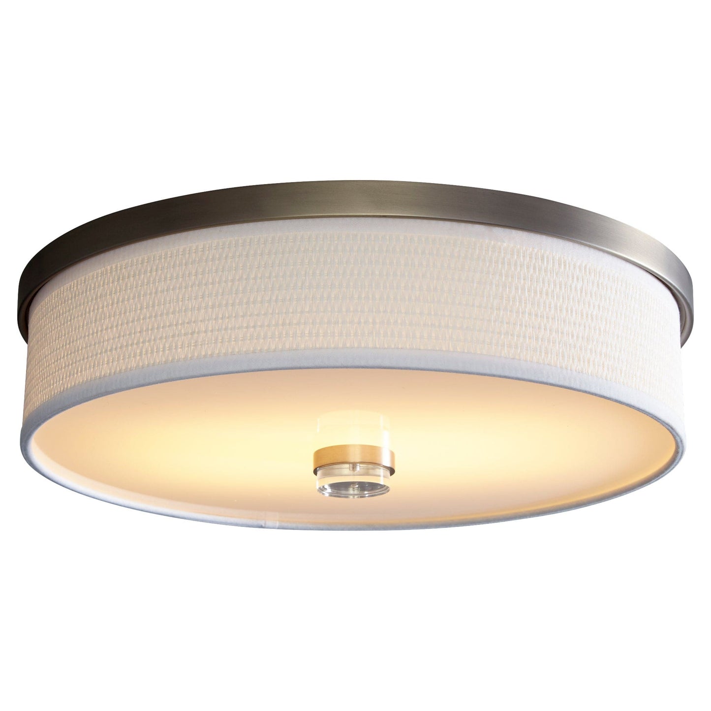 Oxygen Lighting 3-694-40 Ceiling Mount Fixture, UL Damp Rated, Satin Nickel