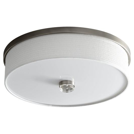 Oxygen Lighting 3-694-27 Ceiling Mount Light Fixture, UL Damp Rated, Satin Nickel