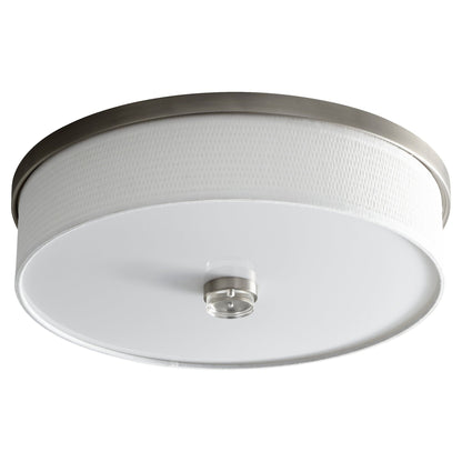 Oxygen Lighting 3-694-40 Ceiling Mount Fixture, UL Damp Rated, Satin Nickel
