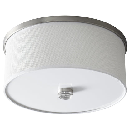 Oxygen Lighting 3-695-27 Modern LED Echo 24 Ceiling Mount, UL Damp Rated, Satin Nickel