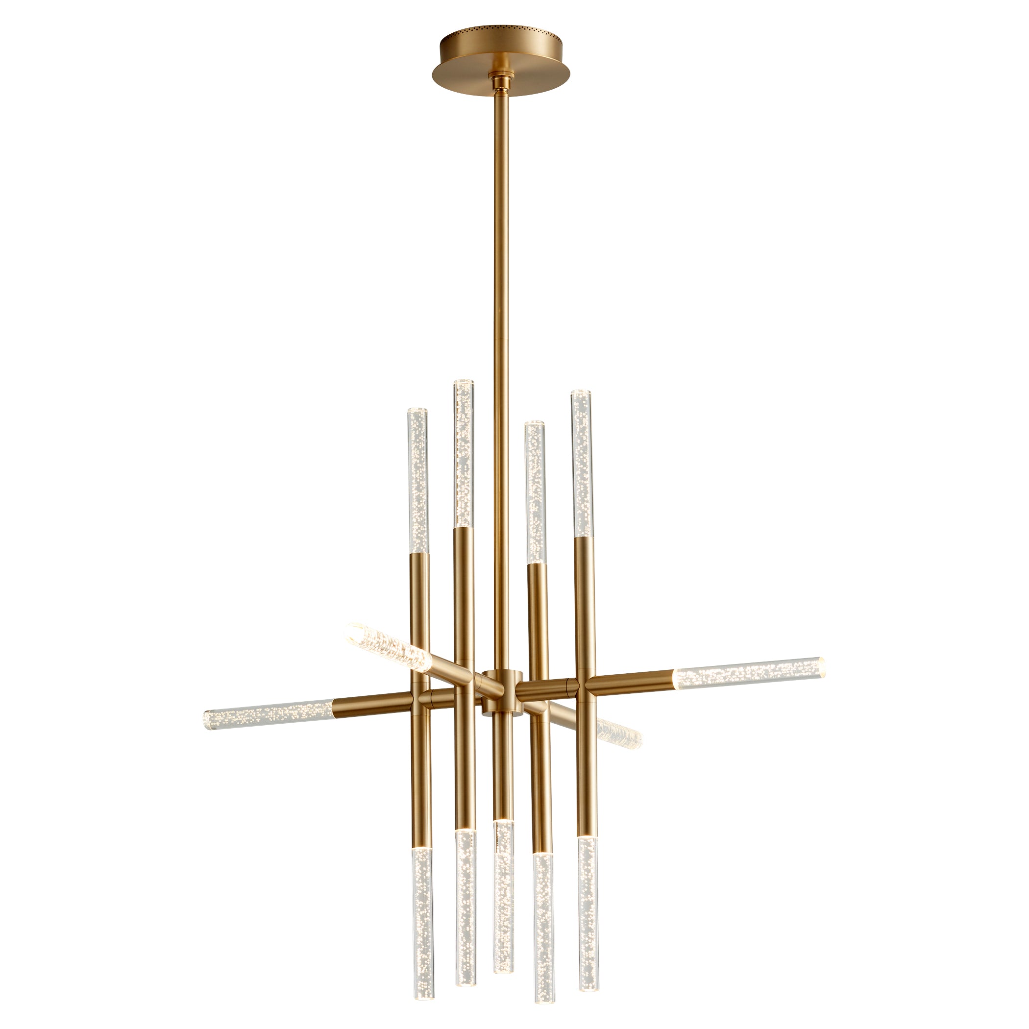 Oxygen Moxy 3-697-40 Chandelier - Aged Brass
