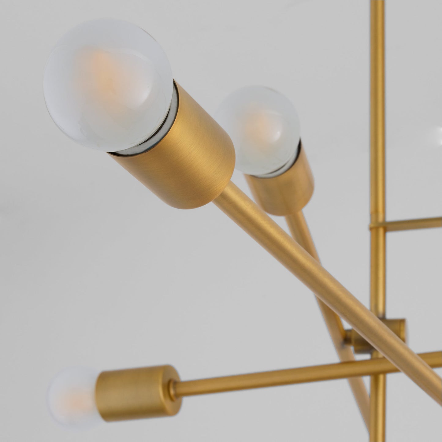 Oxygen Lighting Mika 3-697-56 Chandelier, UL Damp Rated, Brushed Brass