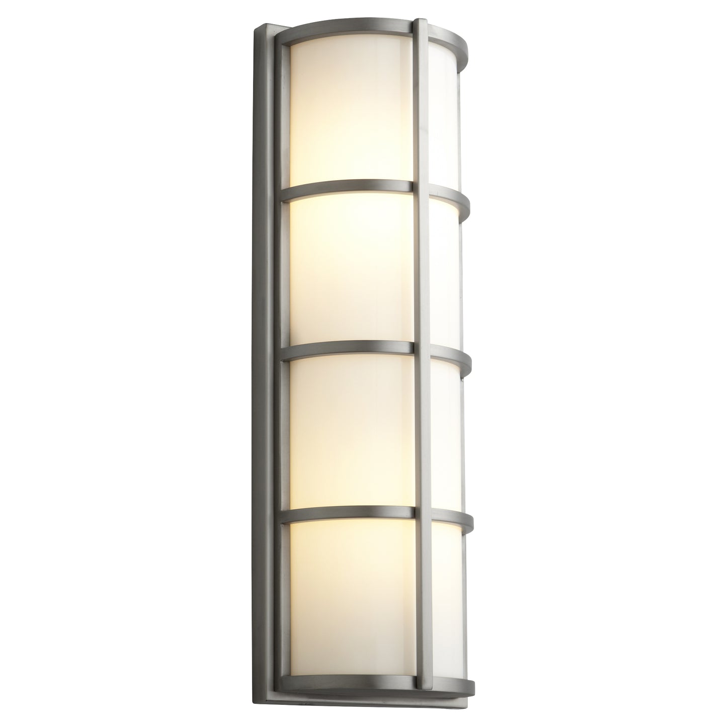 Oxygen Leda 3-713-224-EM Outdoor Wall Sconce Light - Satin Nickel