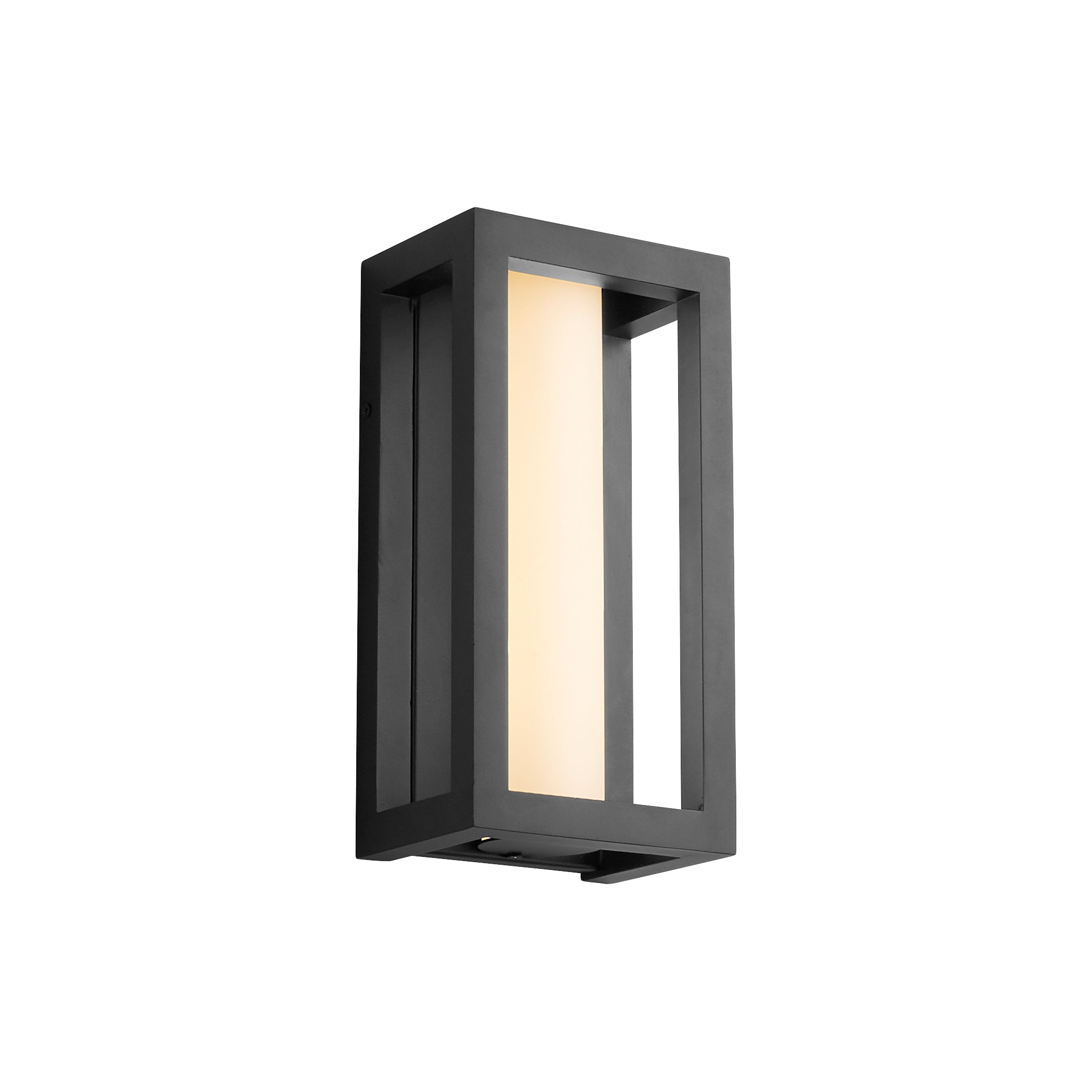 Oxygen Aperto 3-722-15 Outdoor Wall Sconce Small 12 Inch Lantern Light 3000K Transitional - Black
