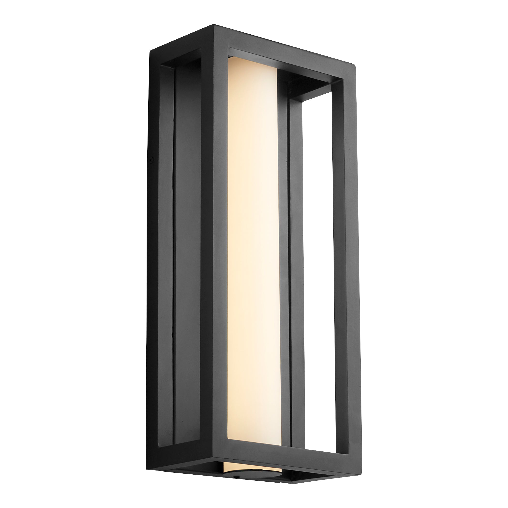 Oxygen Aperto 3-724-15 Outdoor Wall Sconce Large 18 Inch Lantern Light 3000K Transitional - Black