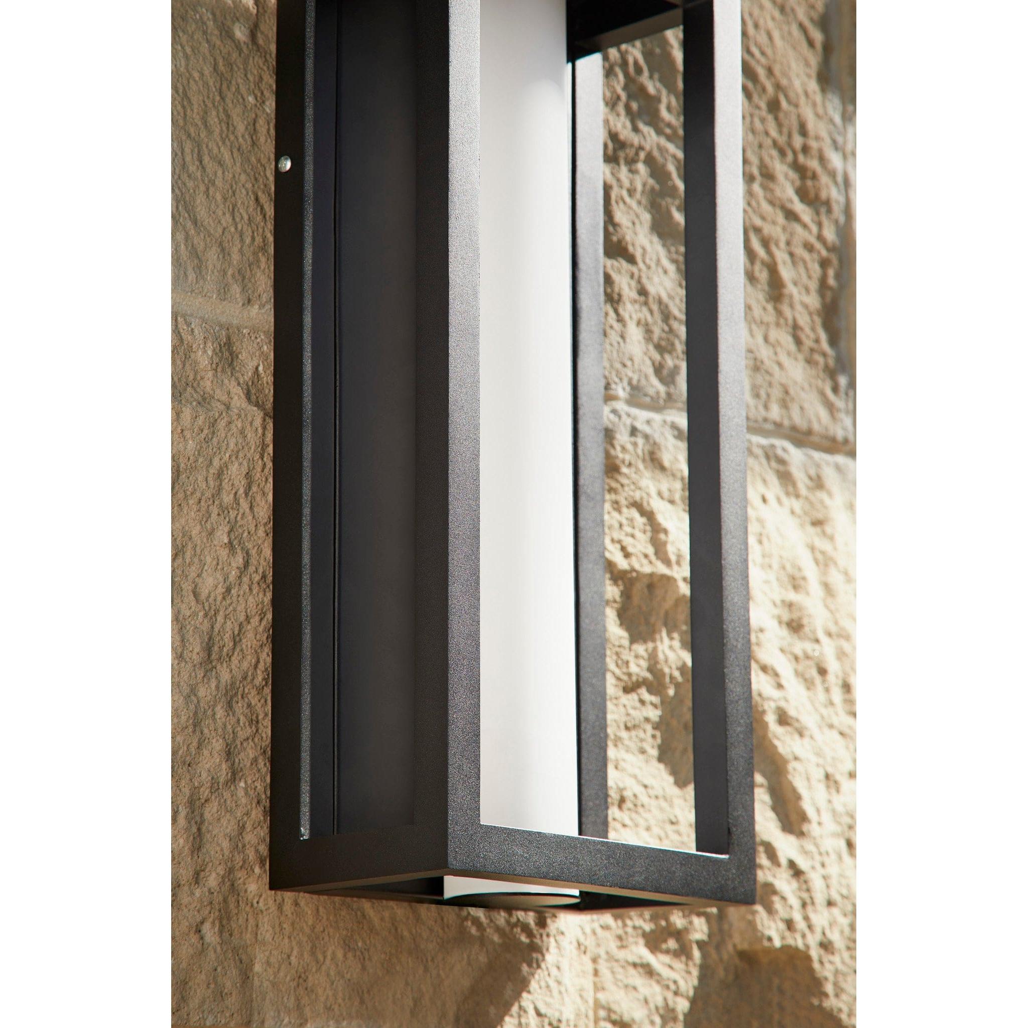 Oxygen Aperto 3-723-15 Outdoor Wall Sconce Medium 16 Inch Lantern Light 3000K Transitional - Black