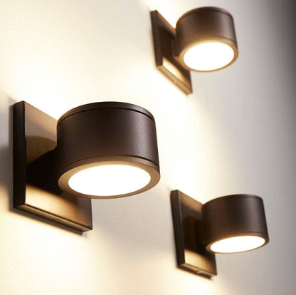 Oxygen Lighting 3-727-27 Exterior Light Fixture, UL Wet Rated, Oiled Bronze - Frosted Glass Diffuser