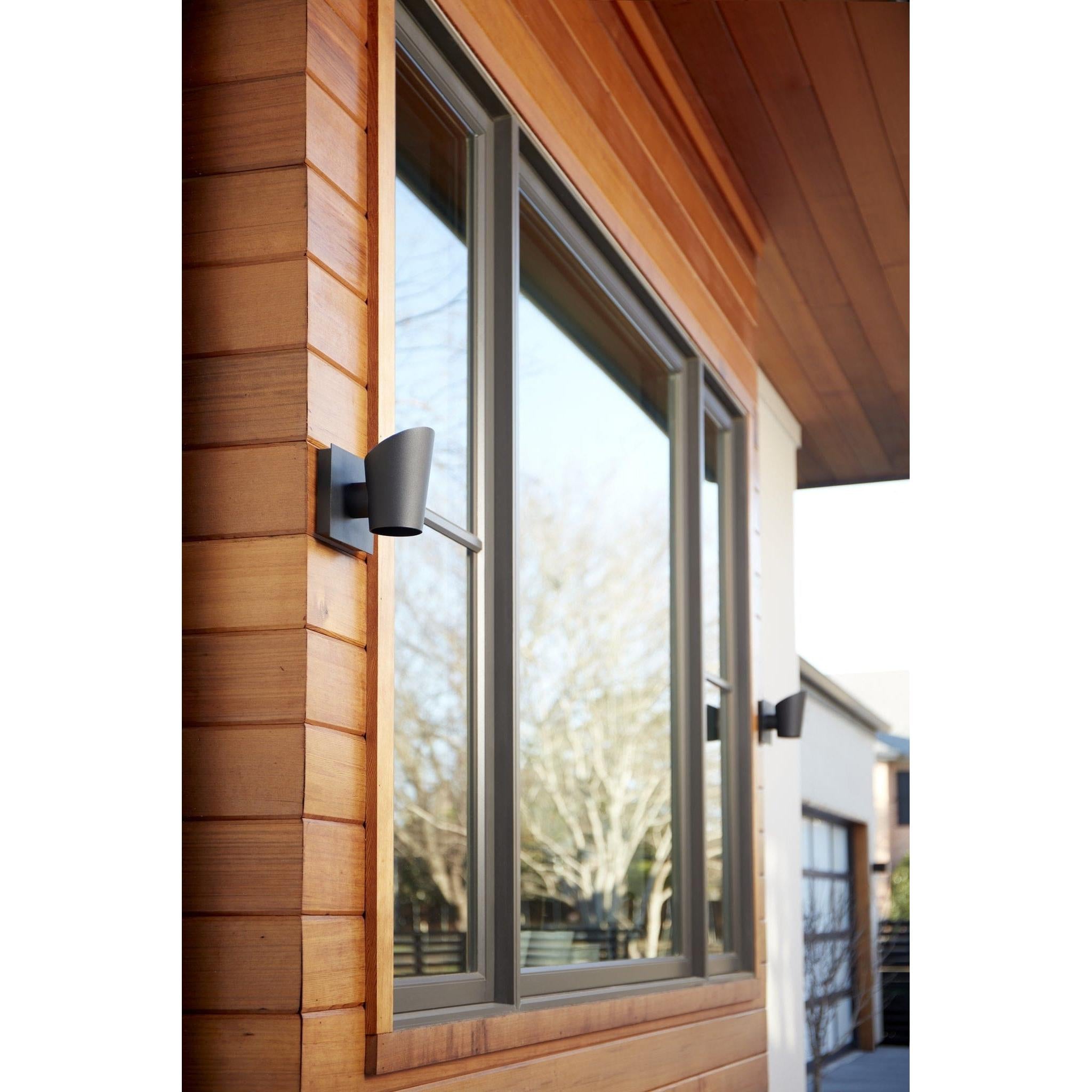 Oxygen Pilot 3-732-15 Outdoor Wall Sconce Light - Black 3000K