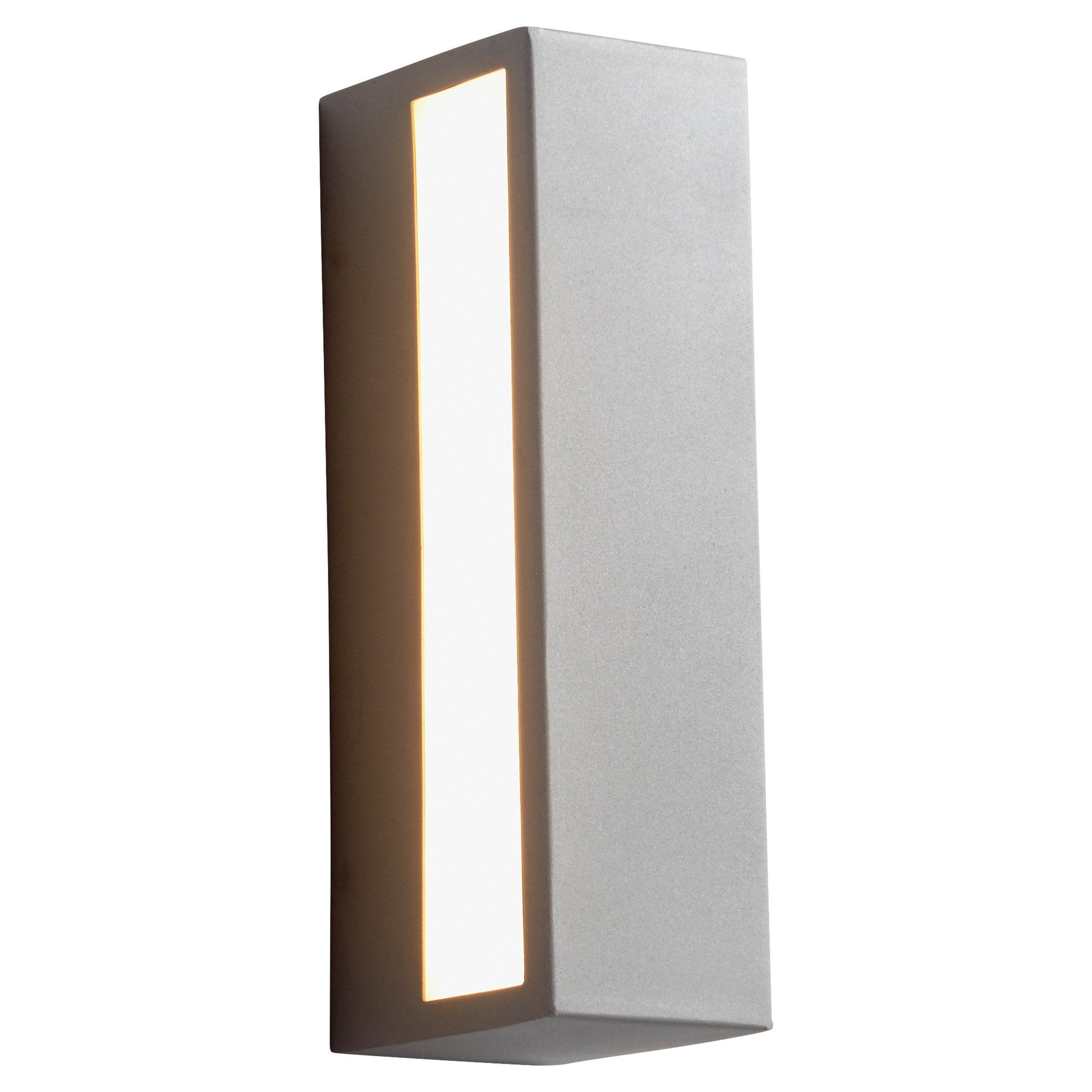 Oxygen Maia 3-740-16 Outdoor Bi Directional Wall Sconce 10 Inch White Lens 3000K Modern - Grey