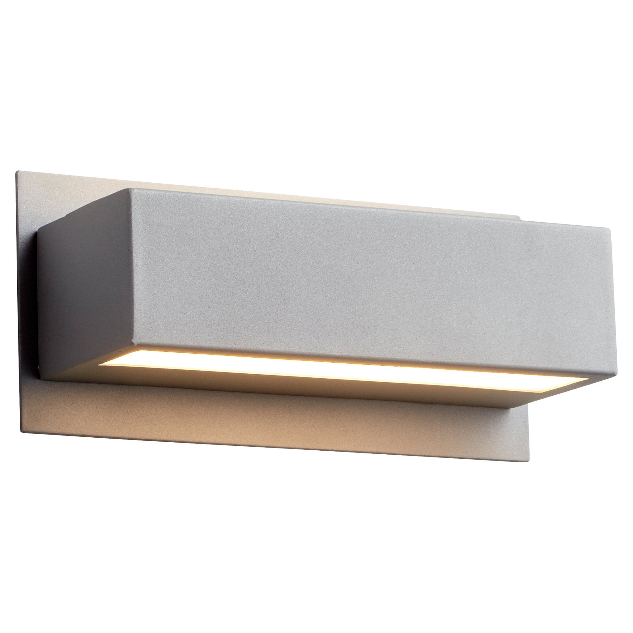 Oxygen Maia 3-740-16 Outdoor Bi Directional Wall Sconce 10 Inch White Lens 3000K Modern - Grey